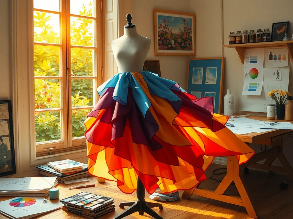 Combining Colors in Skirt Materials for Maximum Attraction