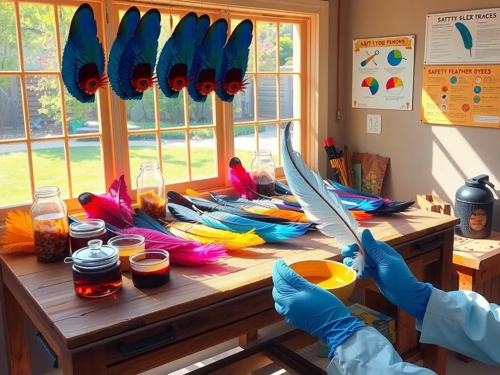 Dyeing Feathers at Home: Safety and Techniques