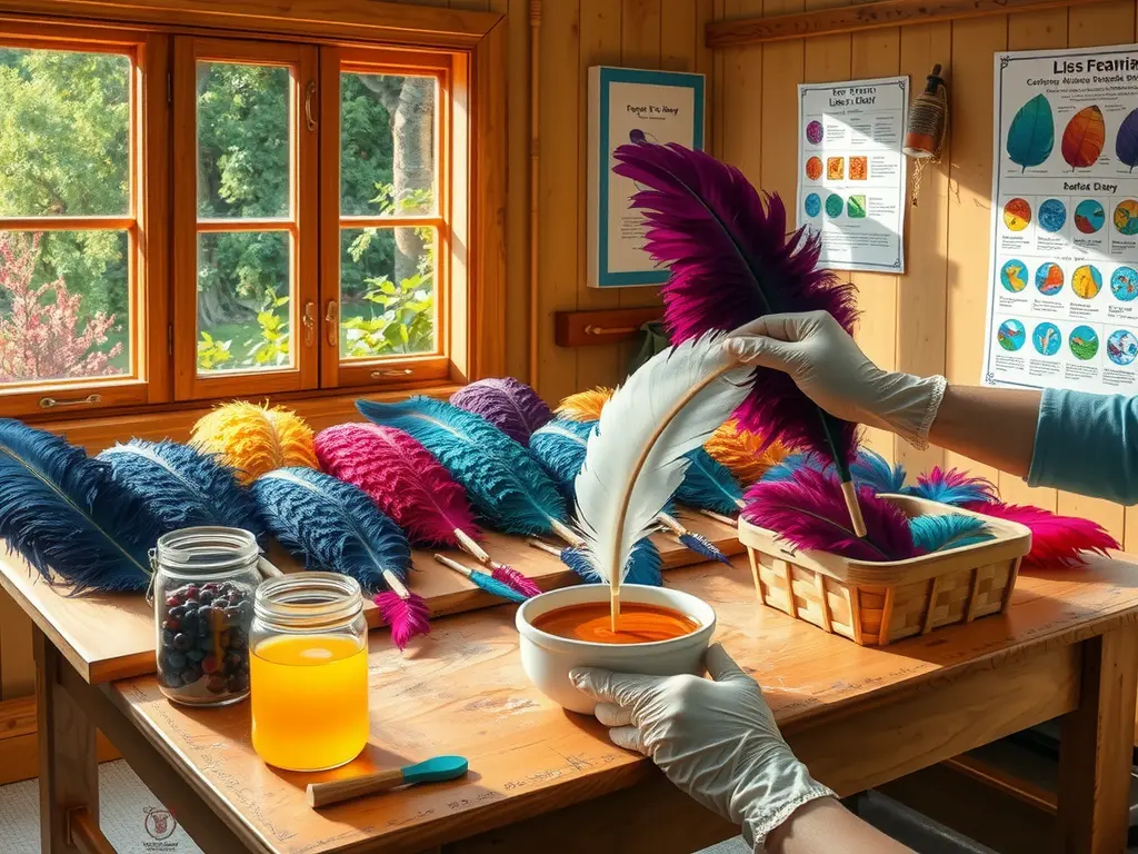 Dyeing Feathers at Home: Safety and Techniques