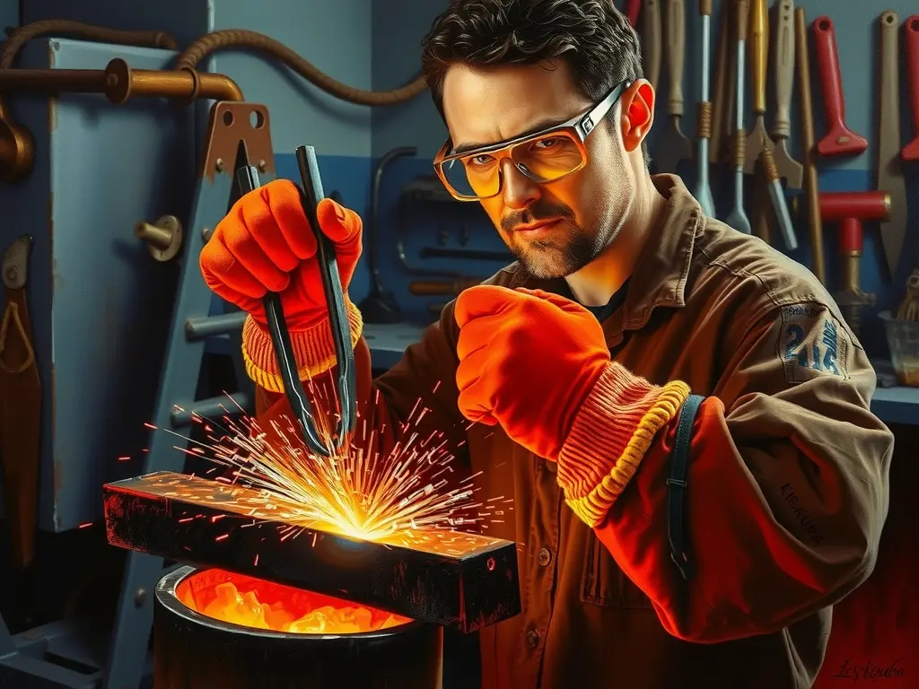 Heat-Resistant Gloves for Metal Work