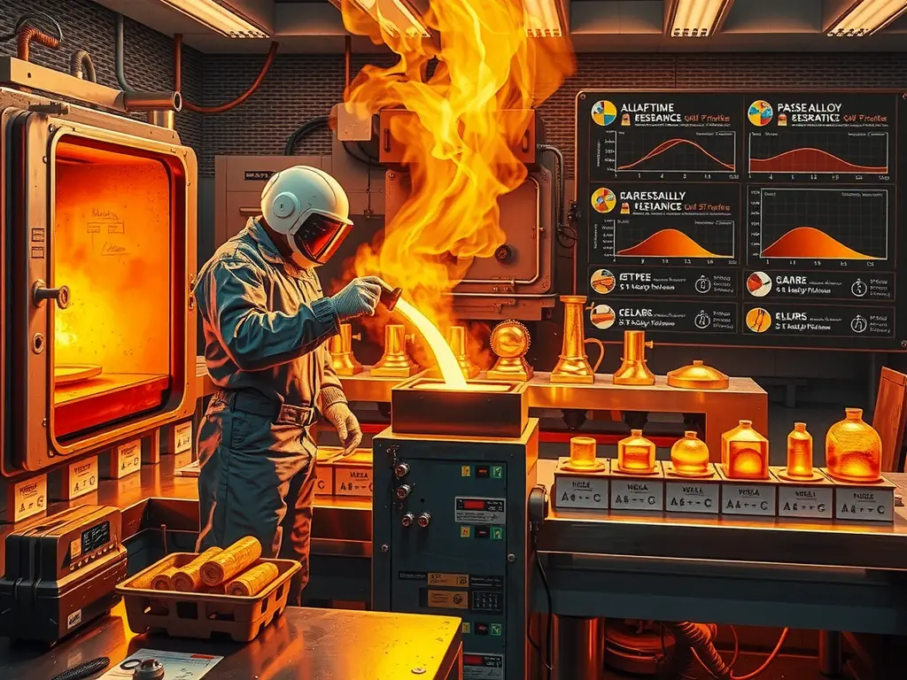 Melting Points and Casting Temperatures of Different Alloys