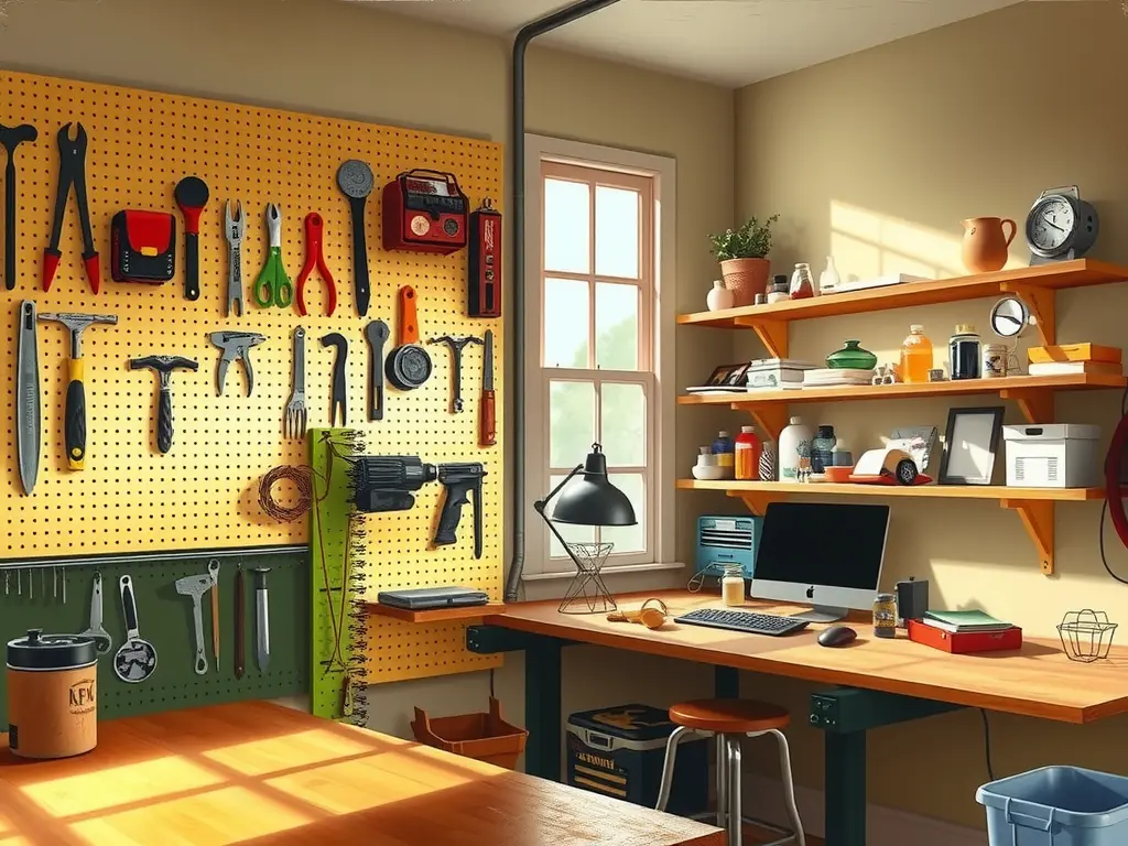 Pegboards and Shelving Solutions